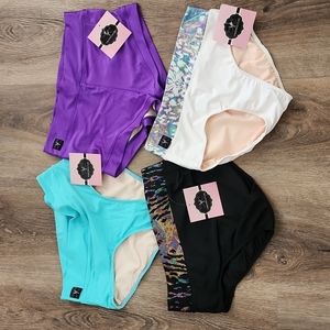 Set of 4 teen medium size 6/7 KK dancer brief bottoms